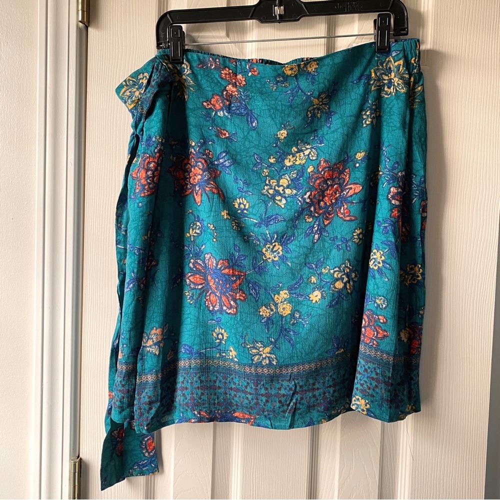 Floral Wrap Skirt-  Size XL